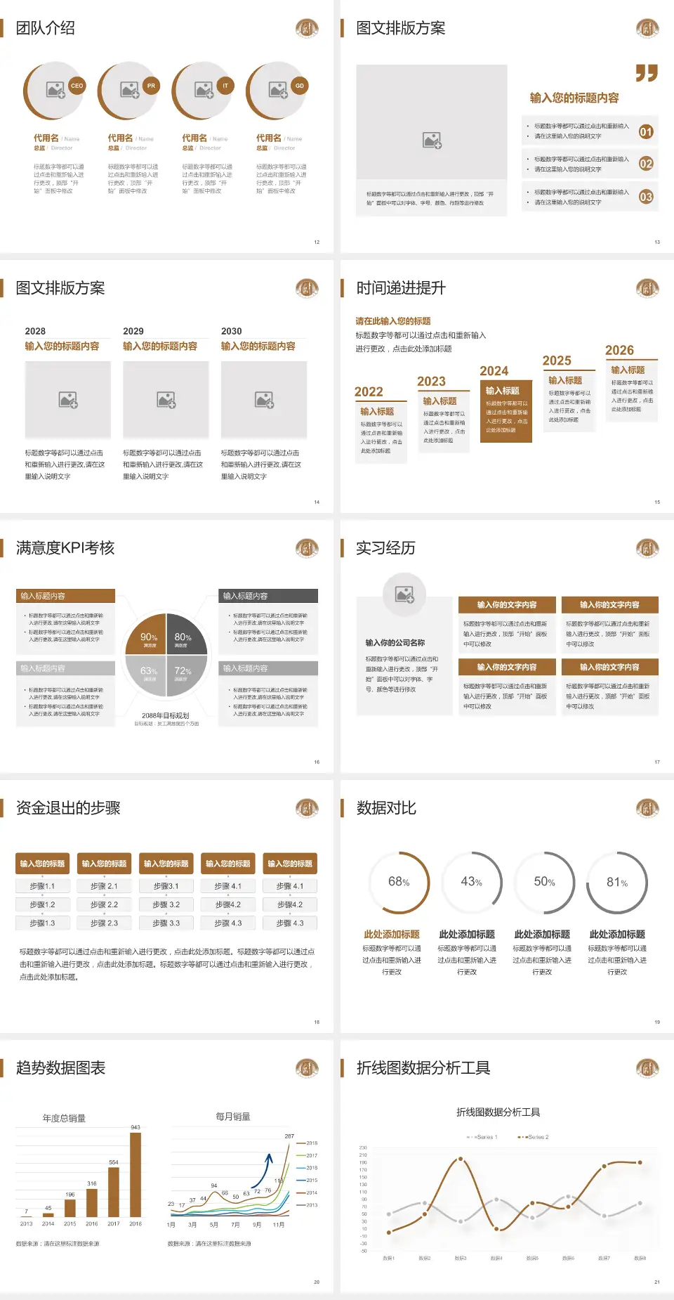 杭州市红十字会医院培训与教育PPT模板4:3格式幻灯片预览图3