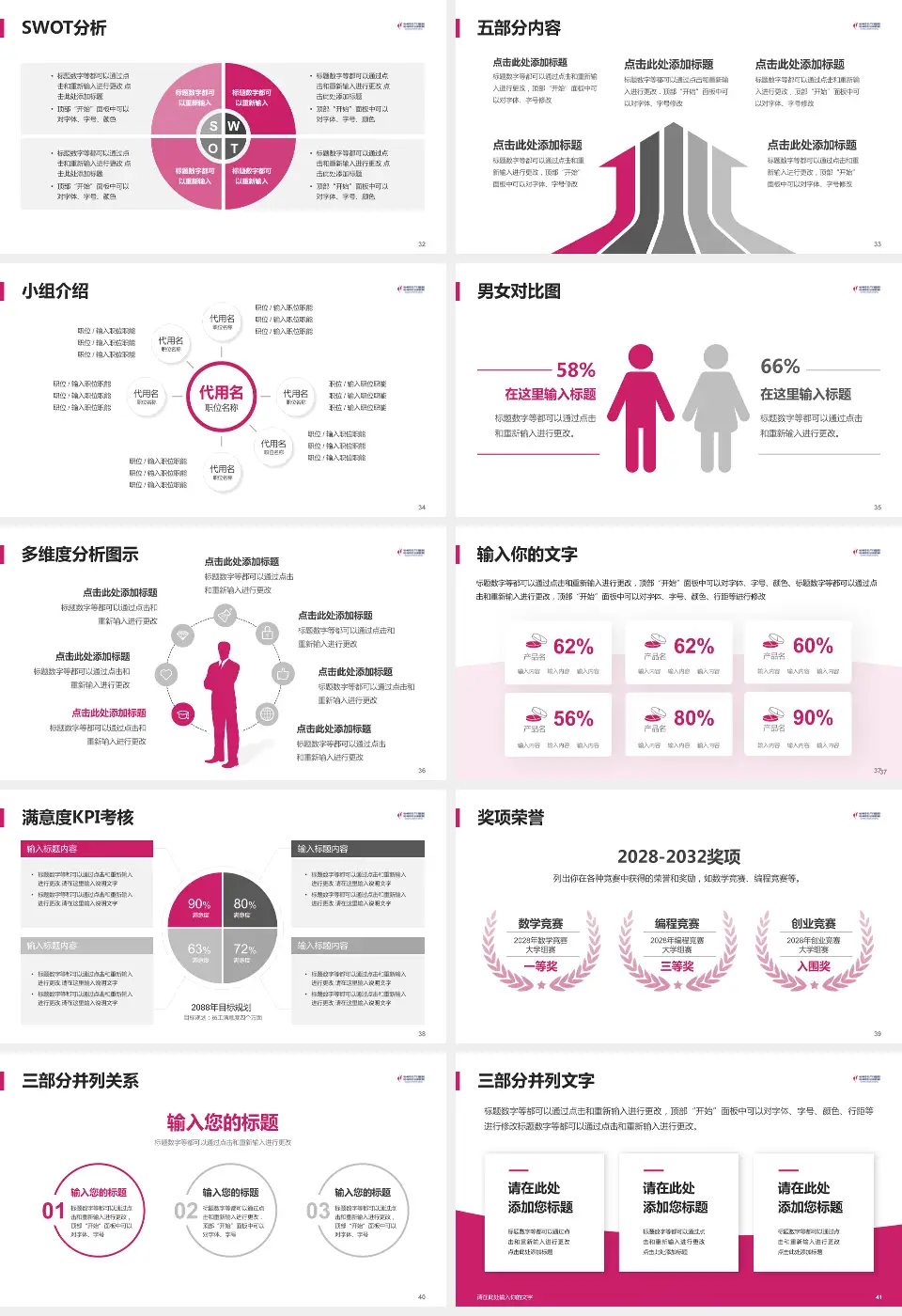 杭州市妇产科医院医疗行业比赛专用PPT模板16:9格式幻灯片预览图5