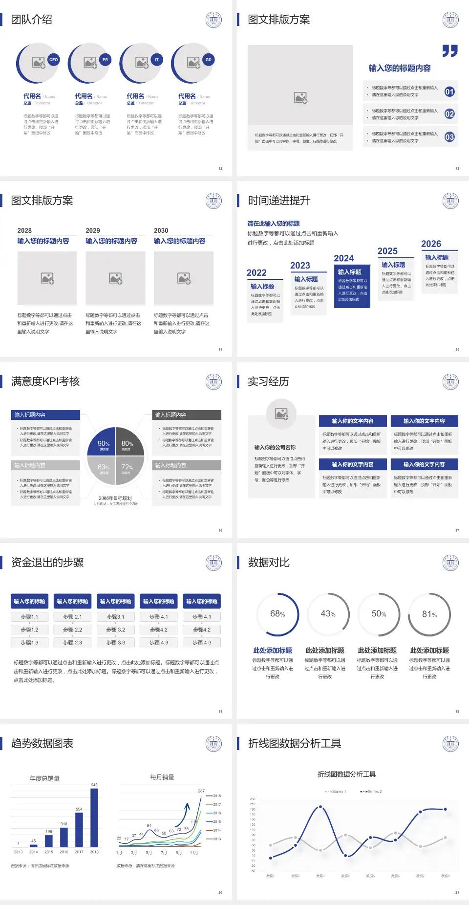 宁波市第二医院培训与教育PPT模板4:3格式幻灯片预览图3