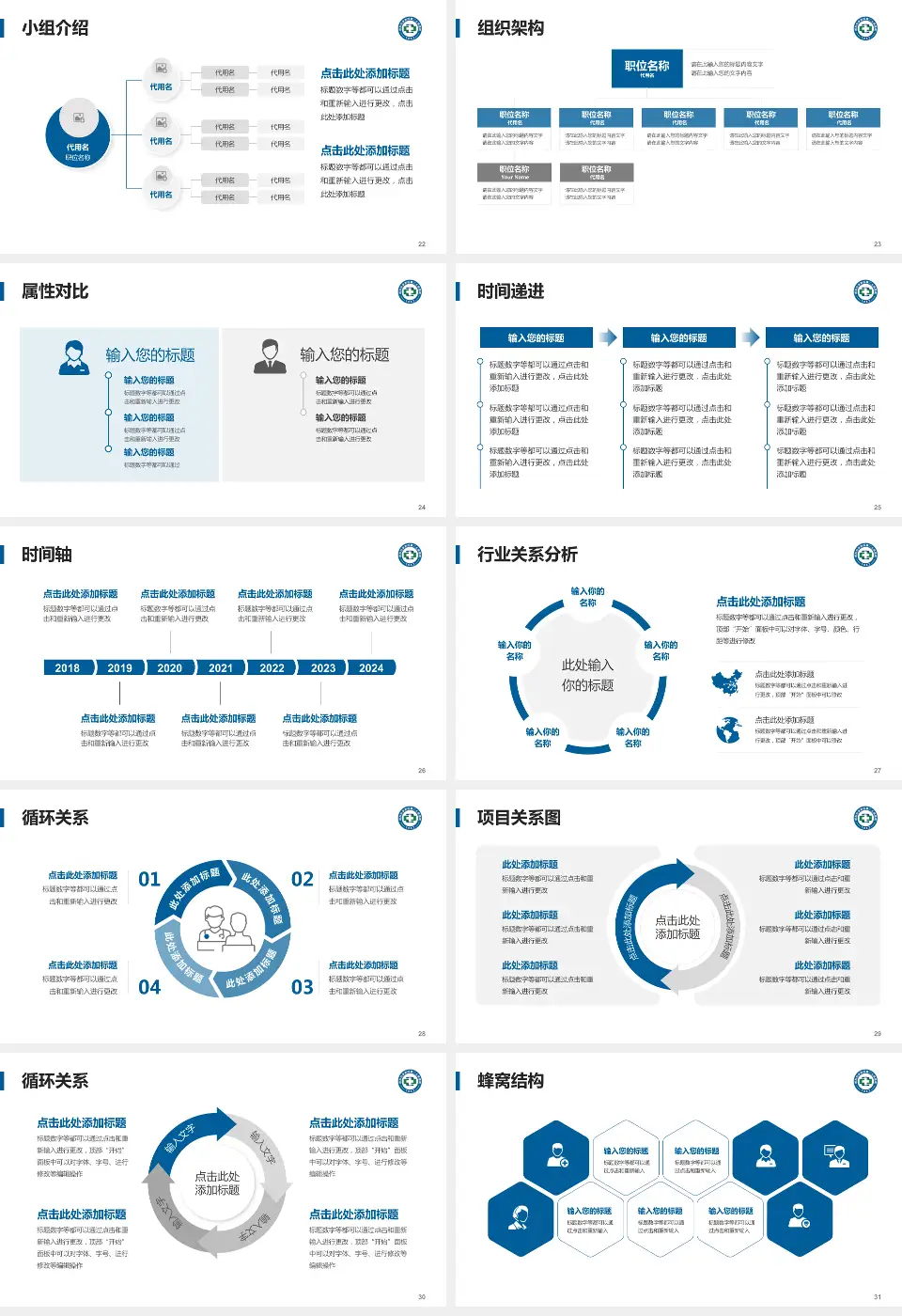 杭州市余杭区第二人民医院品管圈PDCA演示专用PPT模板16:9格式幻灯片预览图4