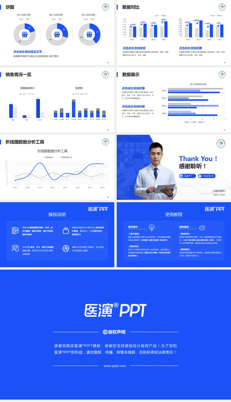 慈溪市人民医院病例分享与讨论PPT模板16:9格式幻灯片预览图4
