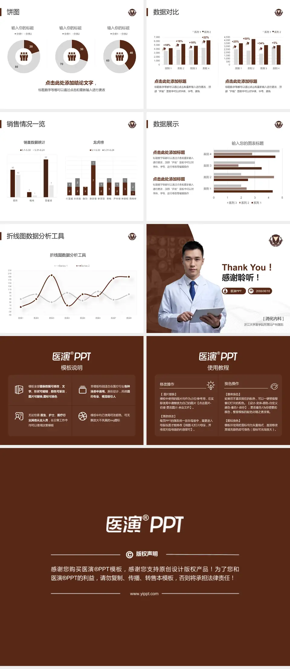 浙江大学医学院附属妇产科医院病例分享与讨论PPT模板4:3格式幻灯片预览图4