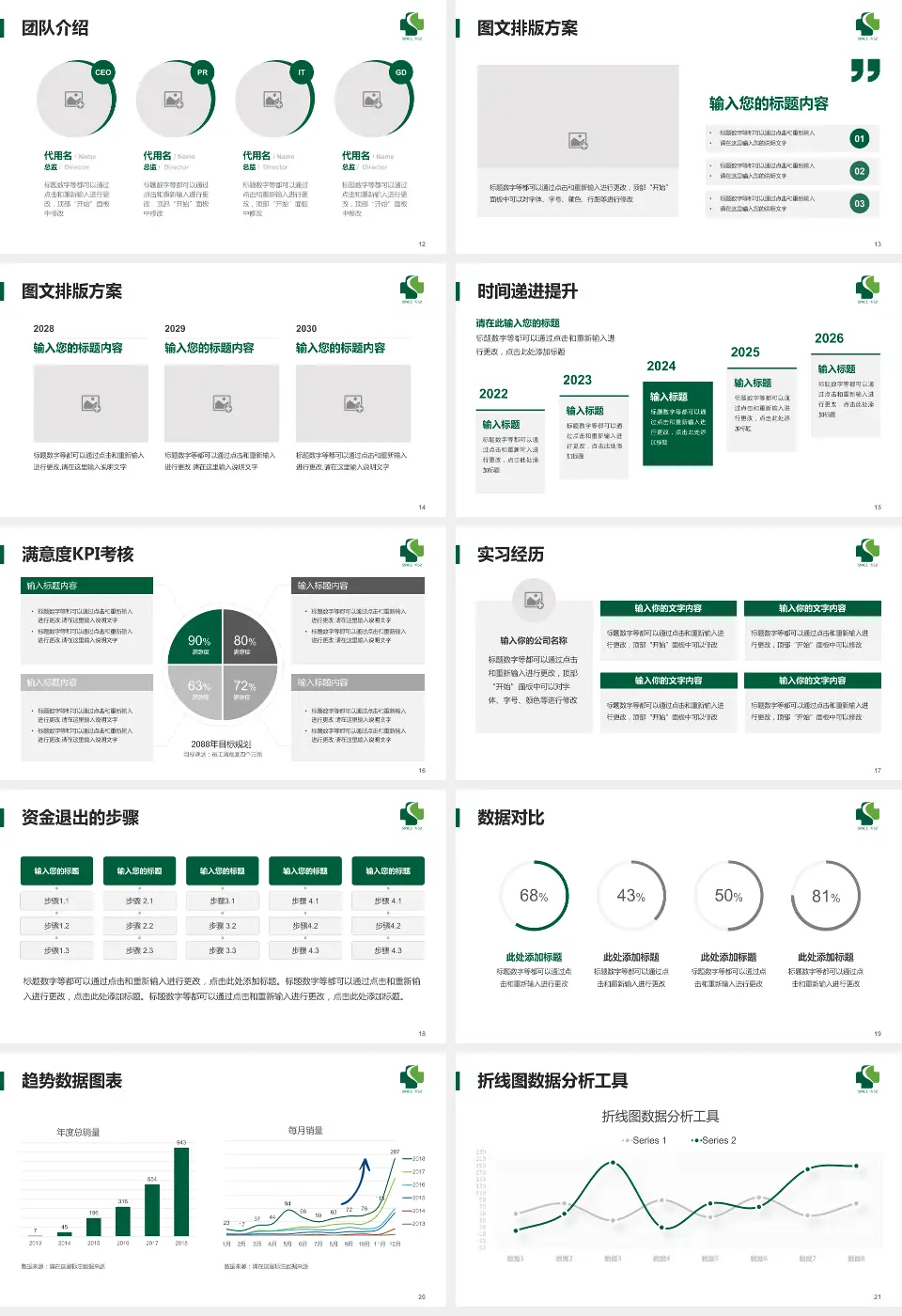杭州市临平区中医院培训与教育PPT模板16:9格式幻灯片预览图3