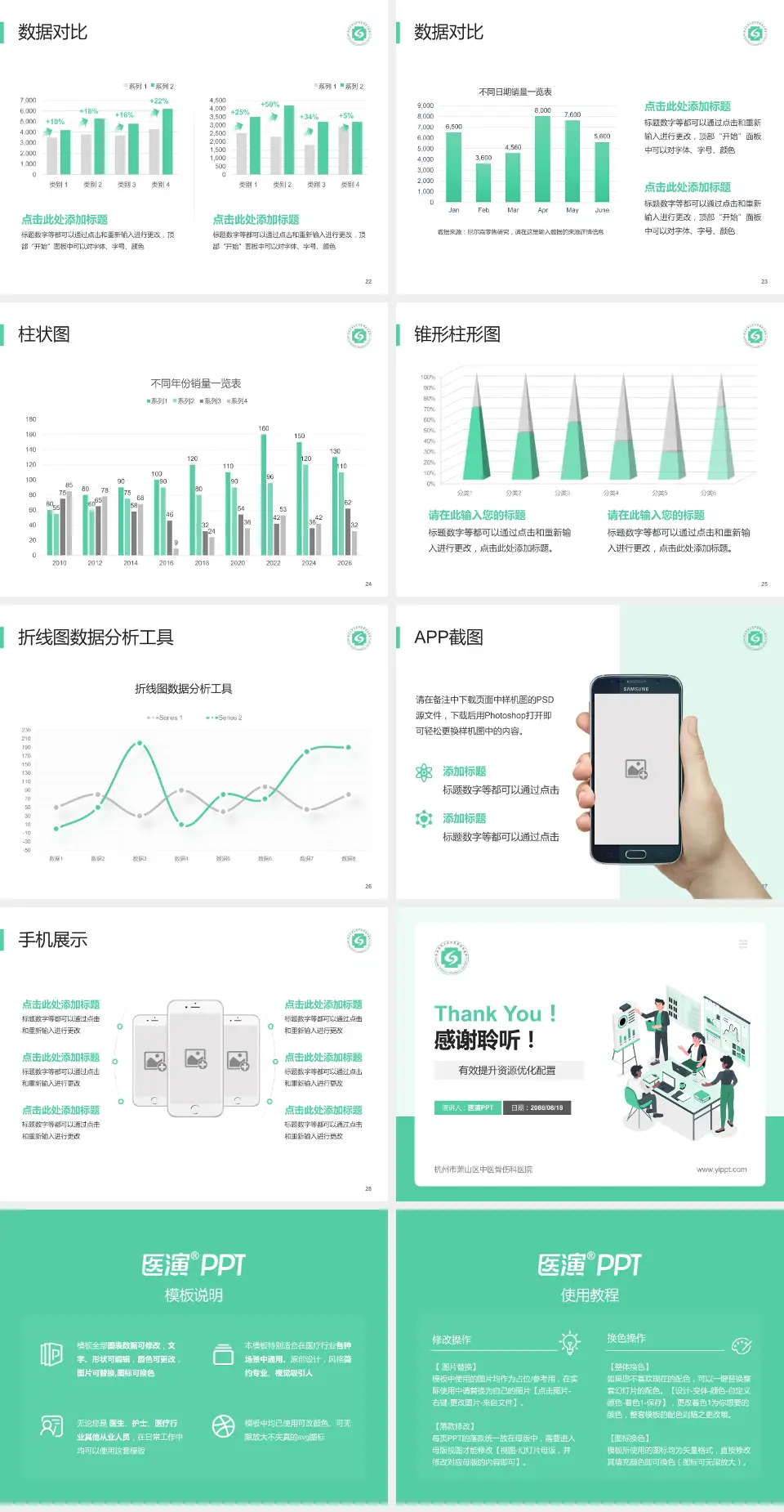 杭州市萧山区中医骨伤科医院财务与预算报告PPT模板4:3格式幻灯片预览图4