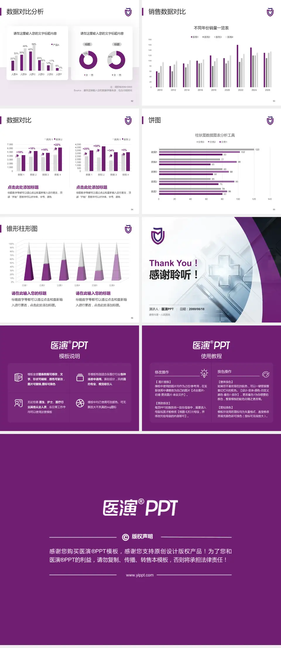 建德市第一人民医院医疗行业比赛专用PPT模板4:3格式幻灯片预览图7