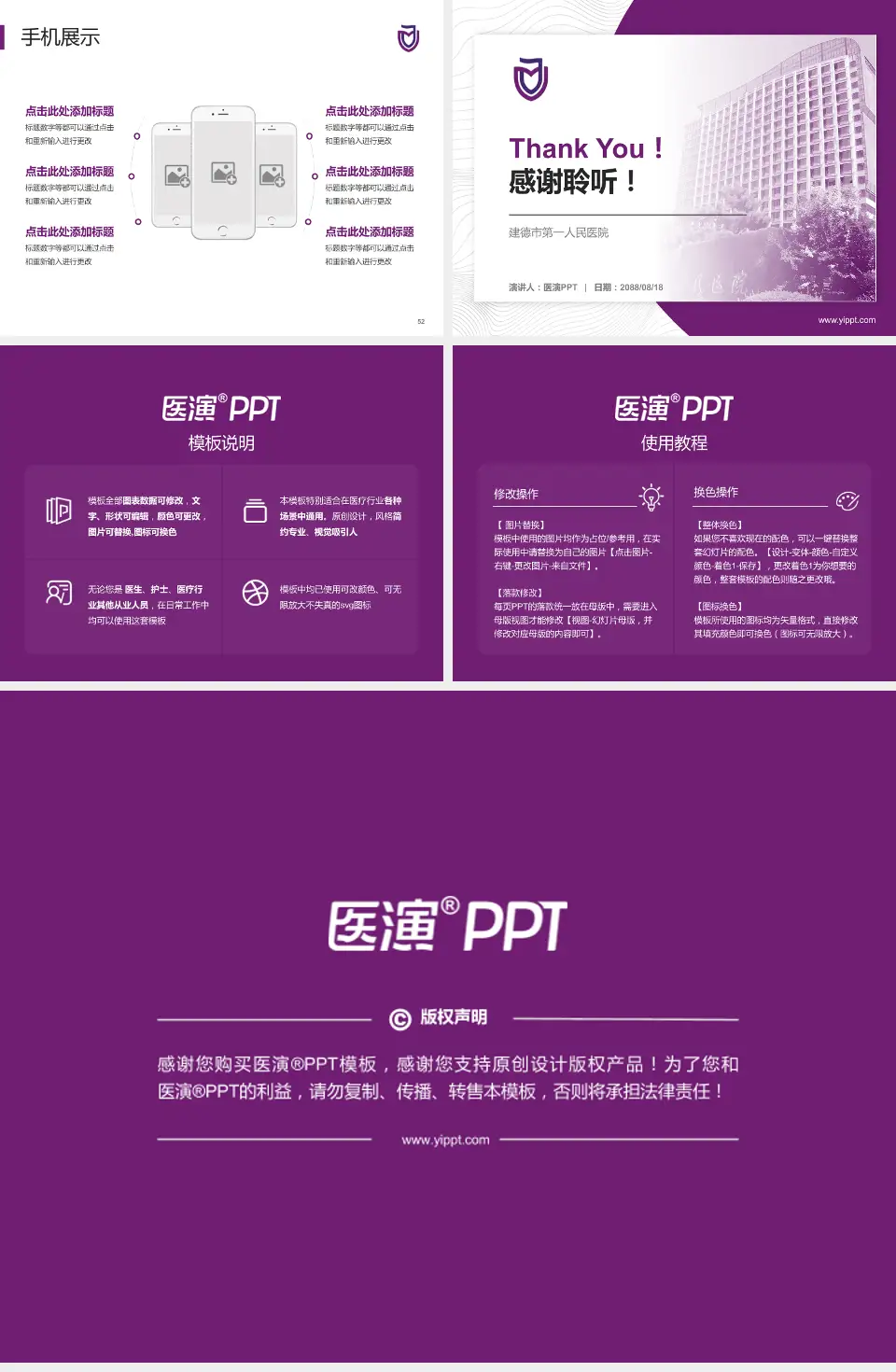 建德市第一人民医院医院管理报告PPT模板4:3格式幻灯片预览图7