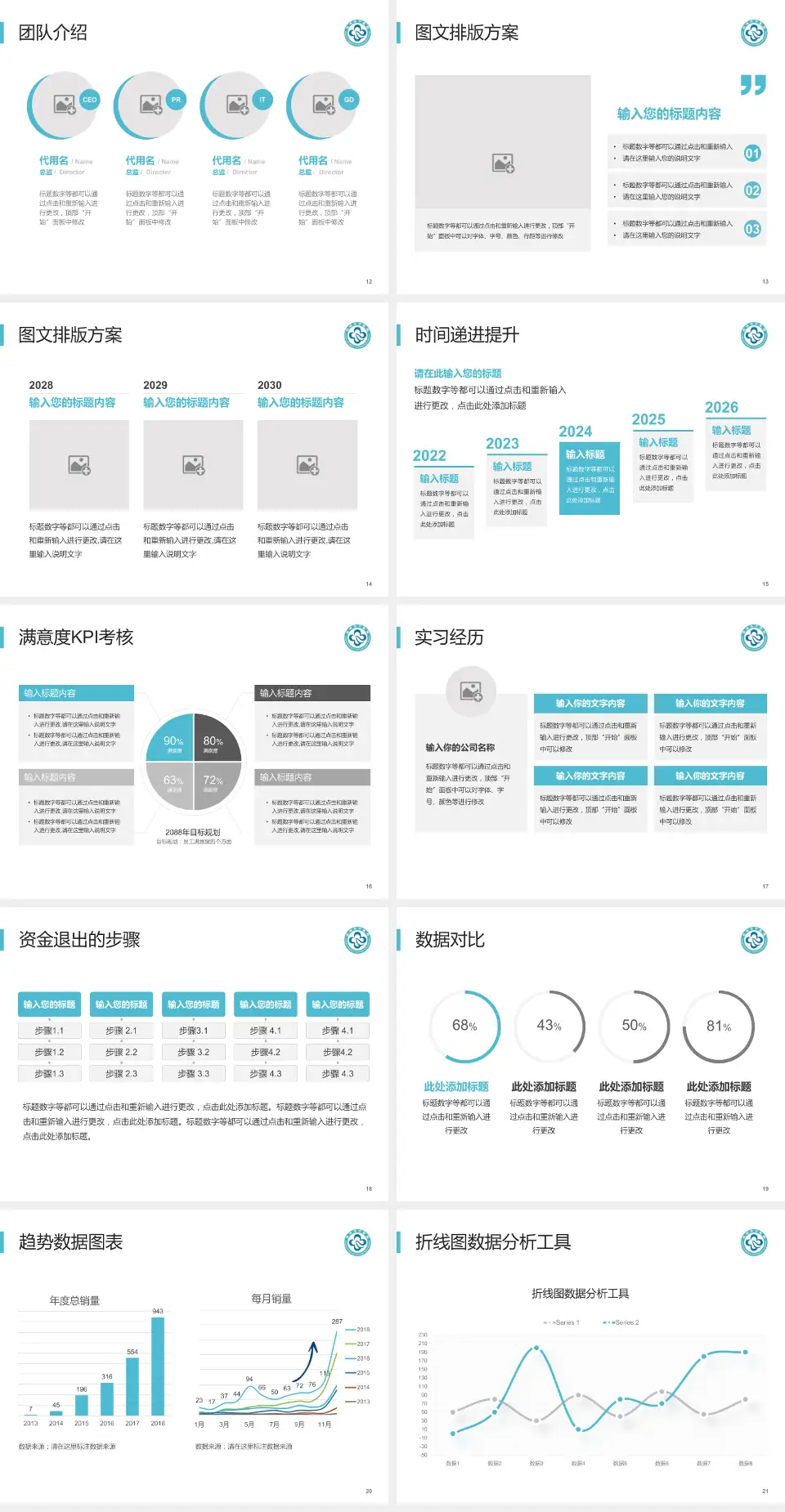 杭州市中医院丁桥院区培训与教育PPT模板4:3格式幻灯片预览图3