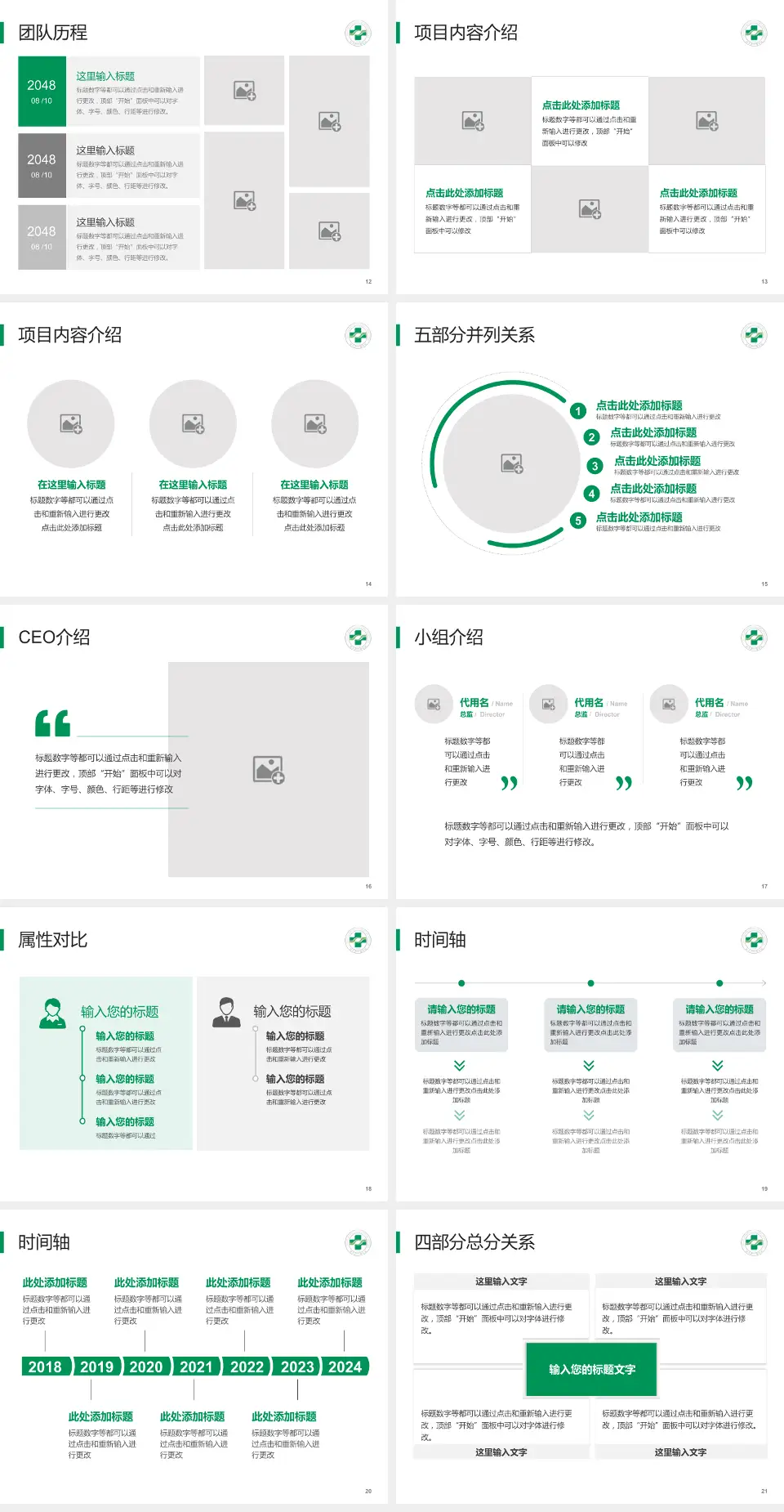 浙江省台州医院科研成果展示PPT模板4:3格式幻灯片预览图3
