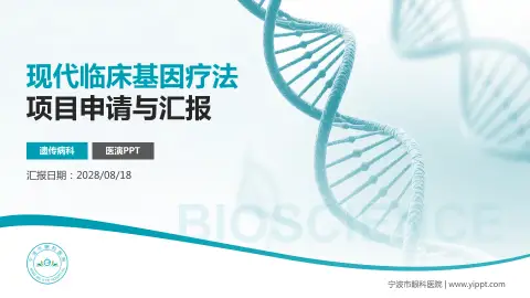 宁波市眼科医院项目申请与汇报PPT模板