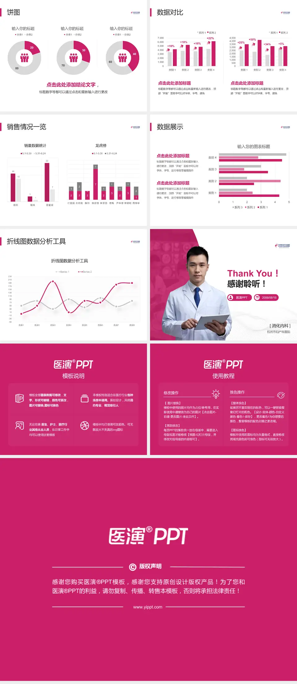 杭州市妇产科医院病例分享与讨论PPT模板4:3格式幻灯片预览图4