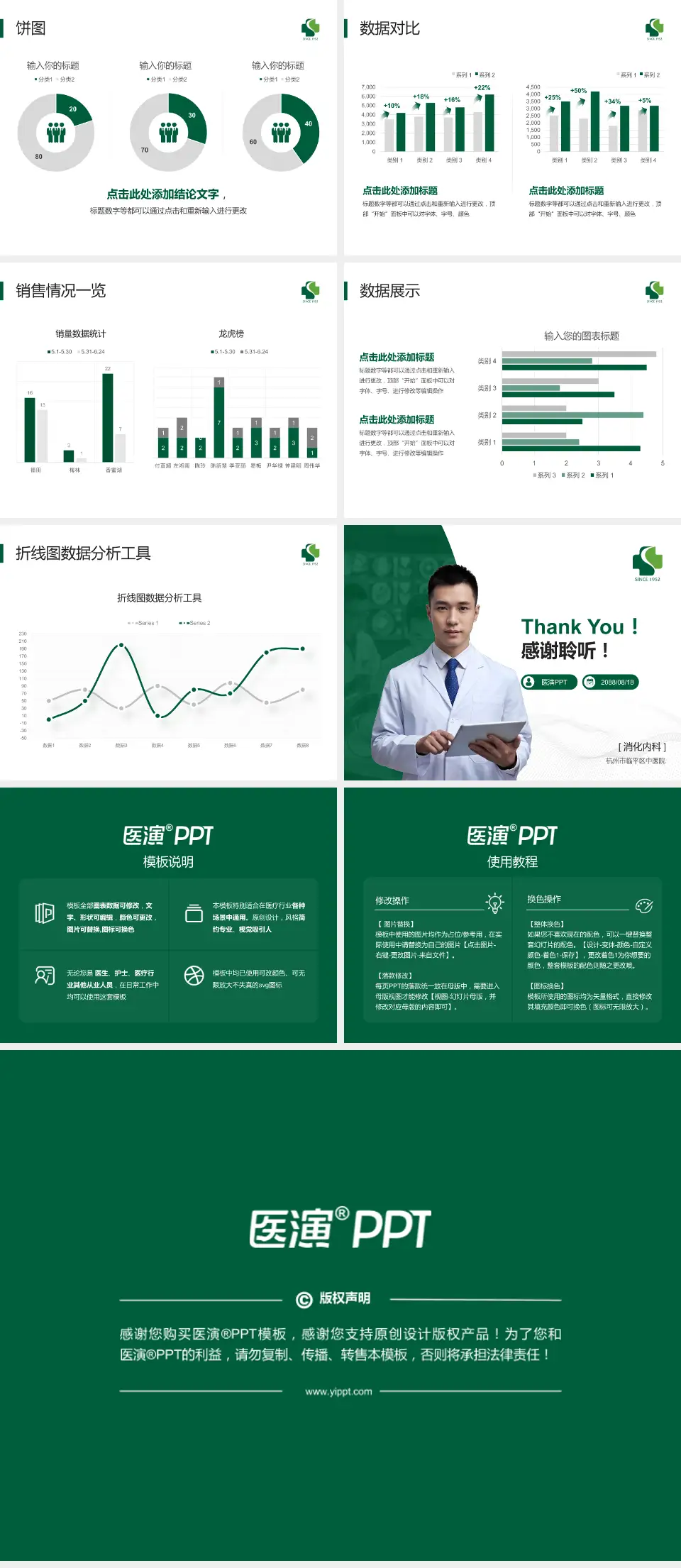 杭州市临平区中医院病例分享与讨论PPT模板4:3格式幻灯片预览图4