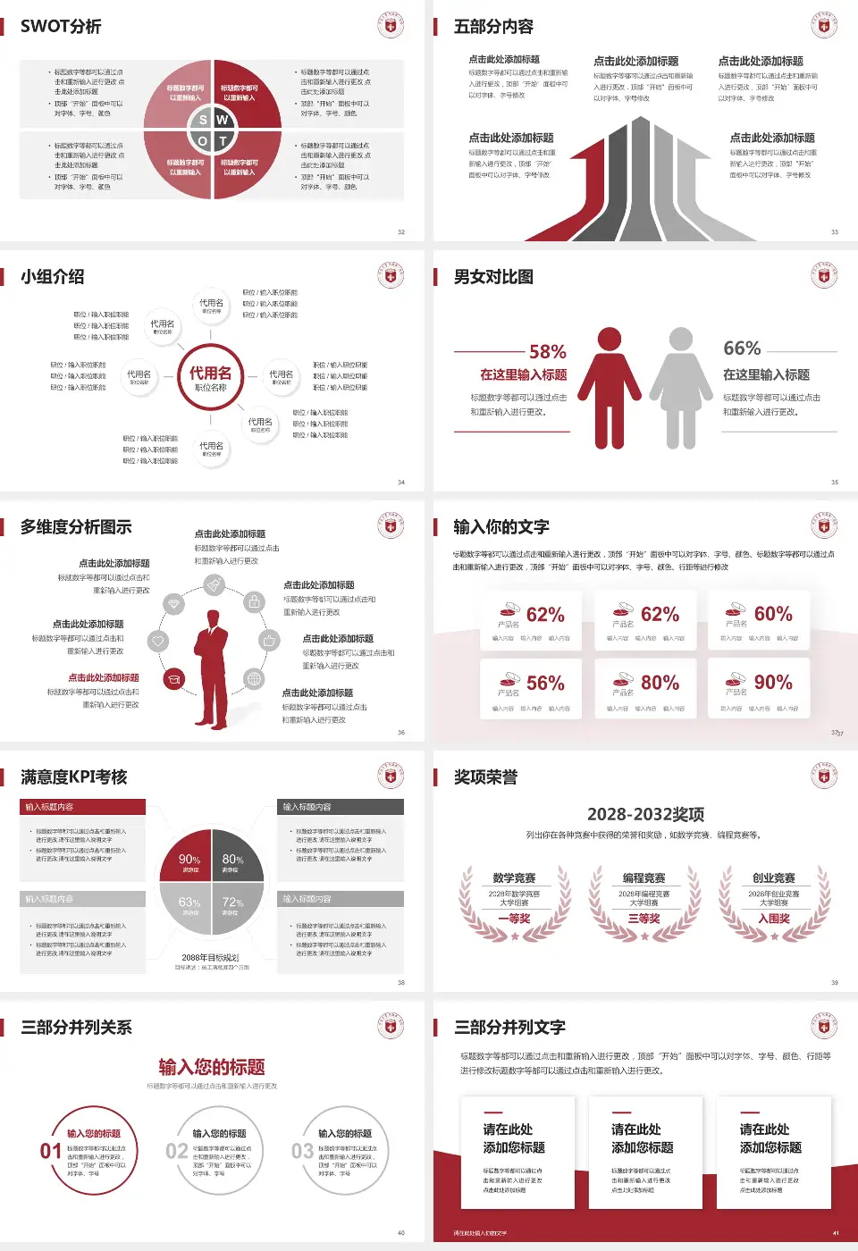 宁波大学附属第一医院月湖院区医疗行业比赛专用PPT模板16:9格式幻灯片预览图5
