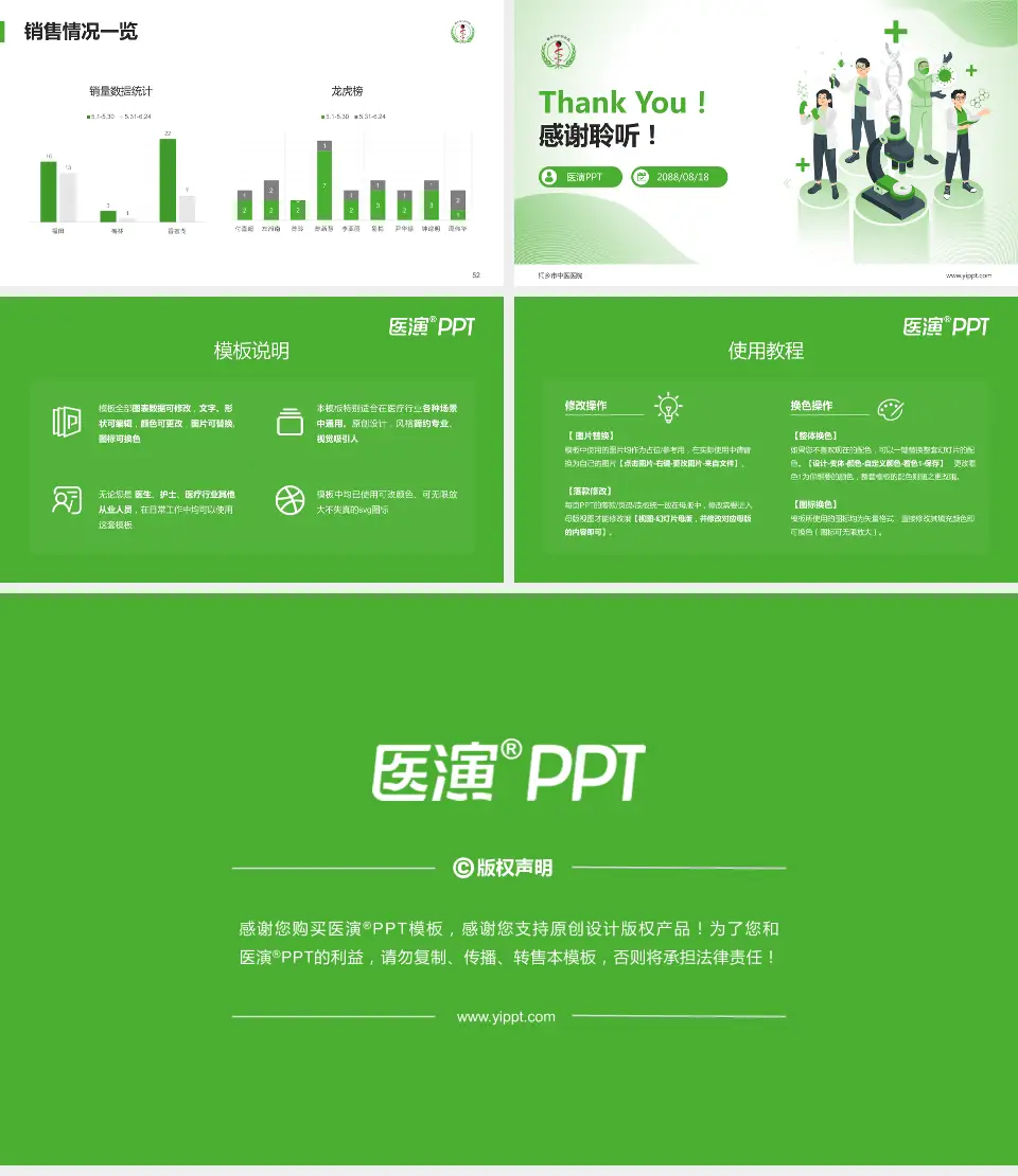 桐乡市中医医院品管圈PDCA演示专用PPT模板16:9格式幻灯片预览图7