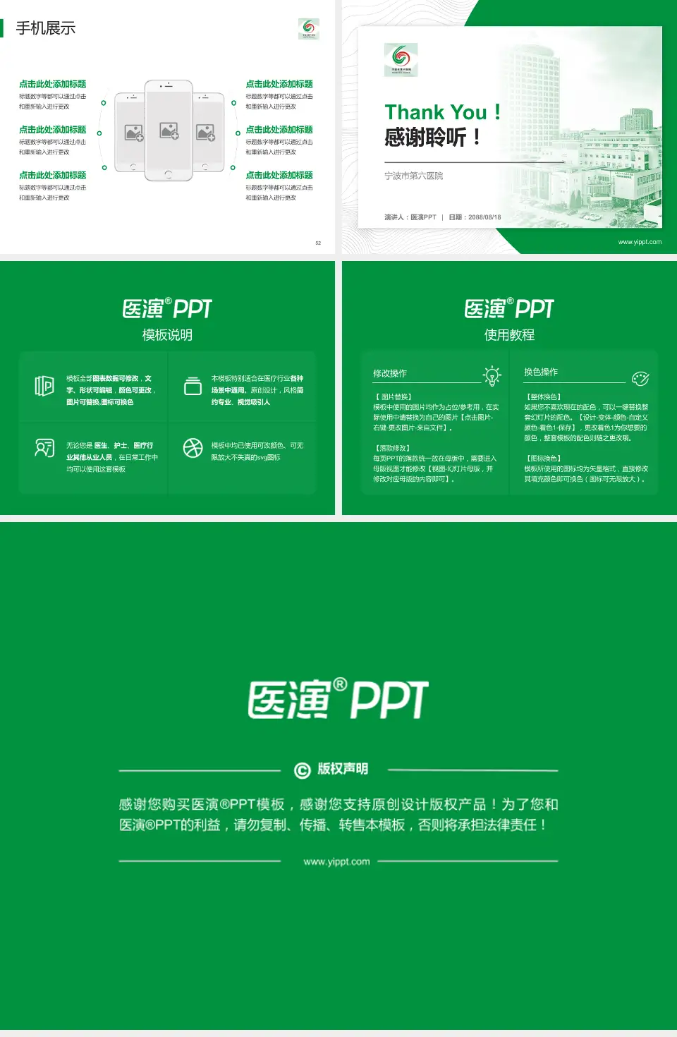 宁波市第六医院医院管理报告PPT模板4:3格式幻灯片预览图7