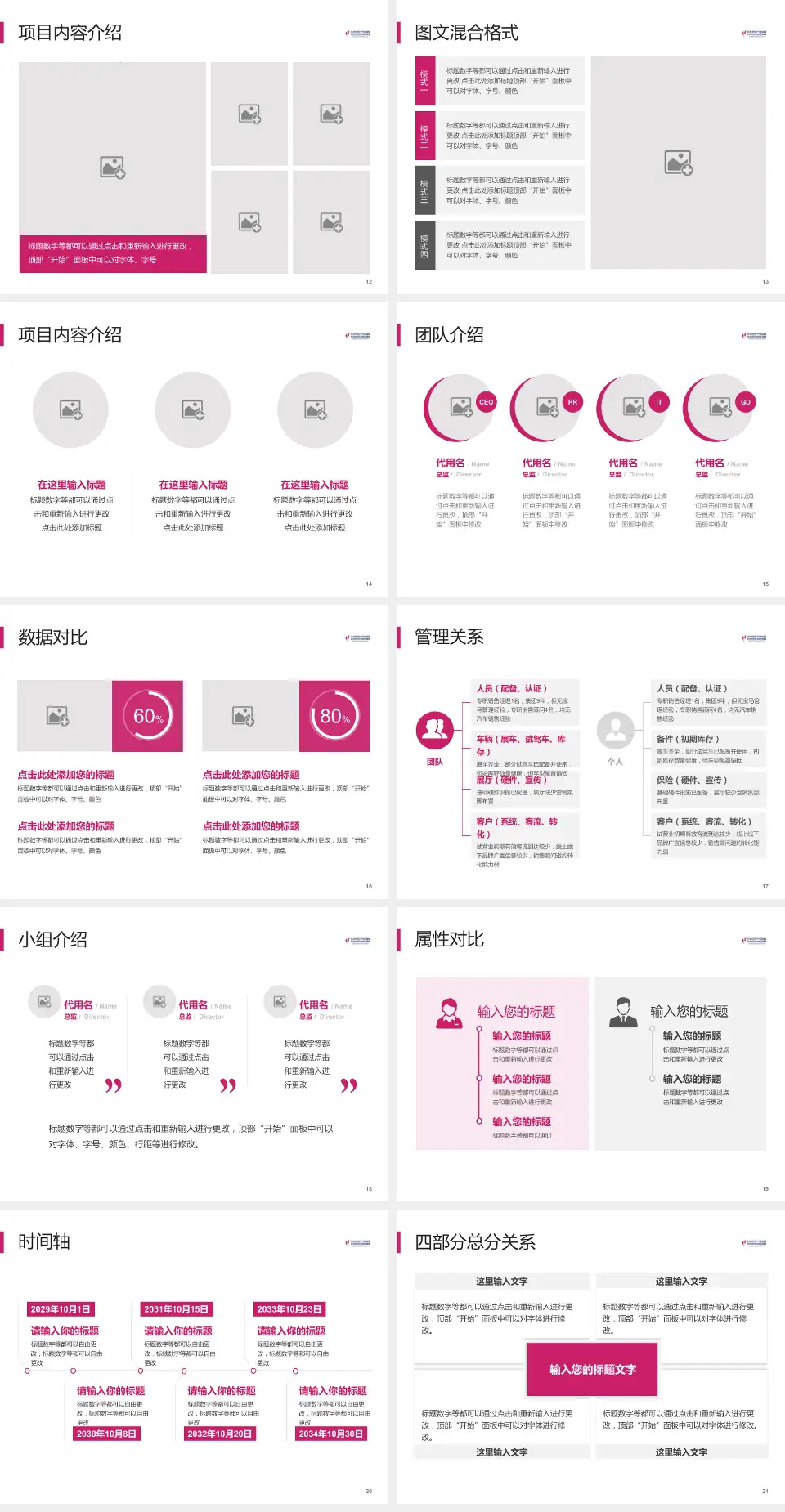 杭州市妇产科医院科室介绍与推广PPT模板4:3格式幻灯片预览图3