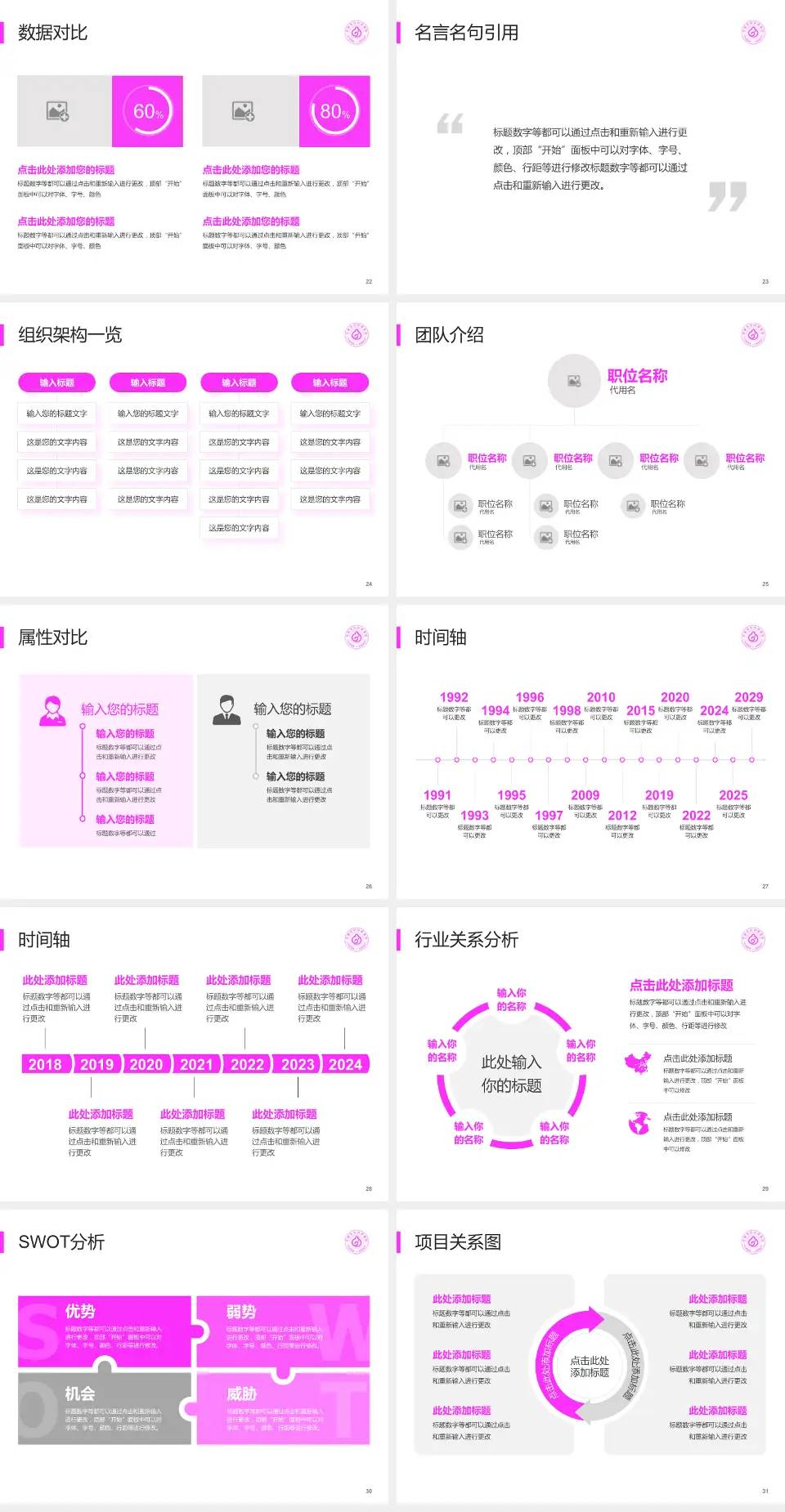 永康市妇幼保健院医院简介/日常通用PPT模板4:3格式幻灯片预览图4