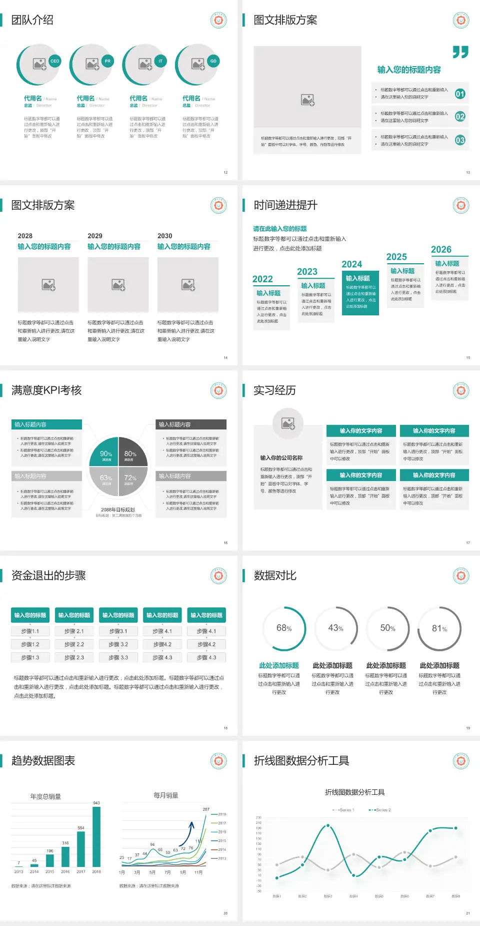 浙江大学医学院附属儿童医院培训与教育PPT模板4:3格式幻灯片预览图3