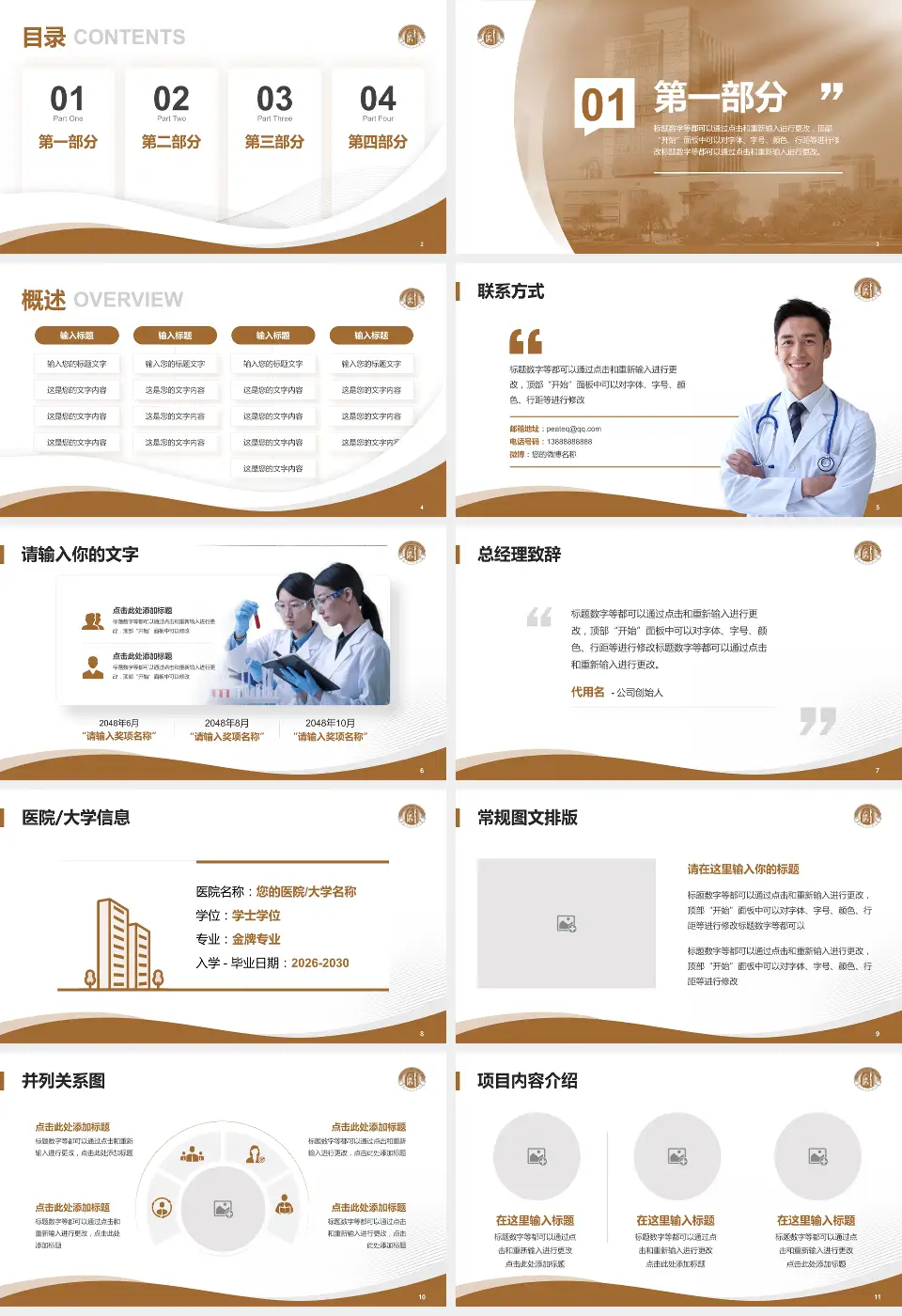 杭州市红十字会医院会议与研讨会PPT模板16:9格式幻灯片预览图2