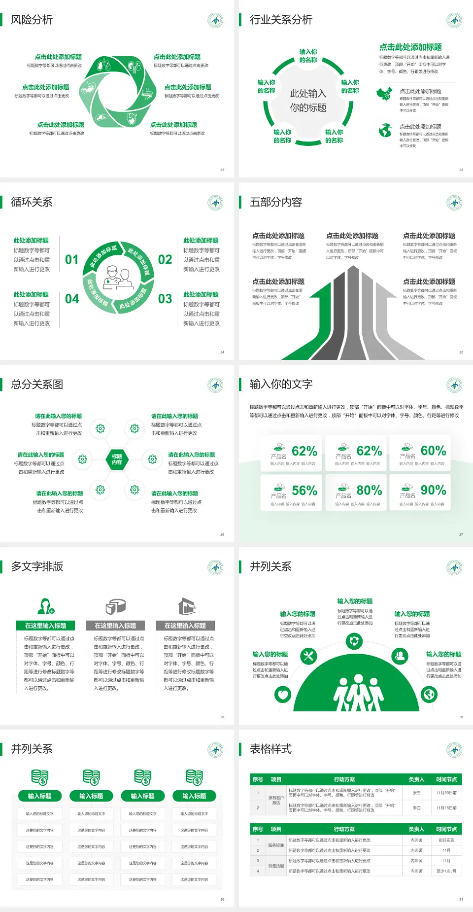 宁波市奉化区中医医院科室介绍与推广PPT模板4:3格式幻灯片预览图4