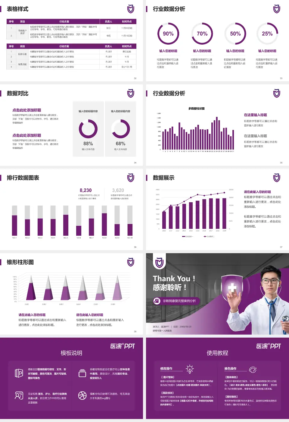 建德市第一人民医院医疗知识普及PPT模板16:9格式幻灯片预览图5