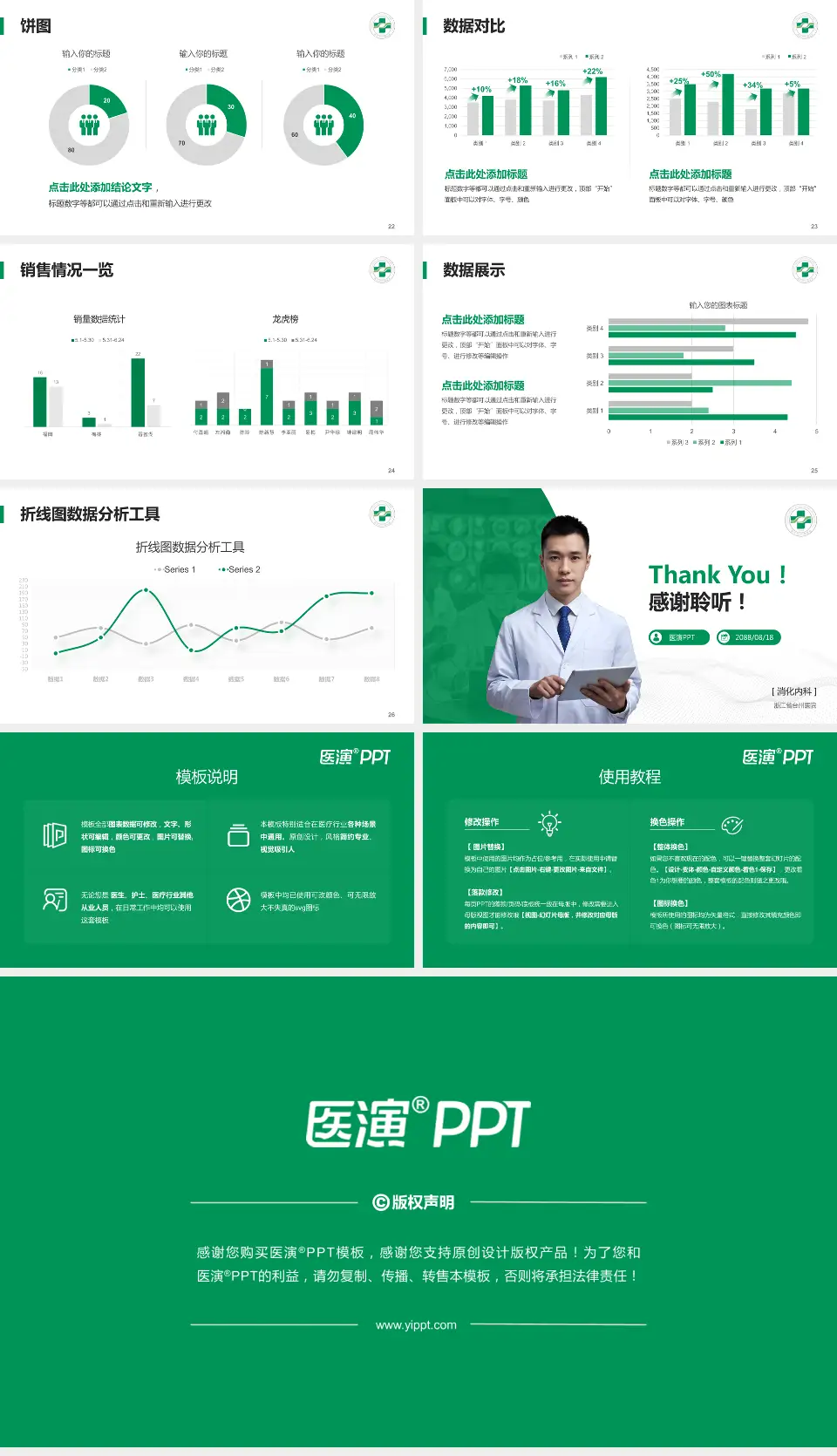 浙江省台州医院病例分享与讨论PPT模板16:9格式幻灯片预览图4