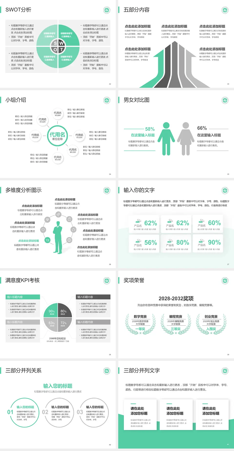杭州市萧山区中医骨伤科医院医疗行业比赛专用PPT模板4:3格式幻灯片预览图5