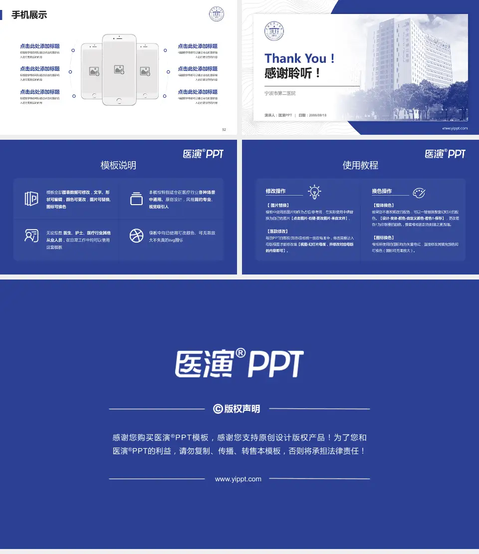 宁波市第二医院医院管理报告PPT模板16:9格式幻灯片预览图7