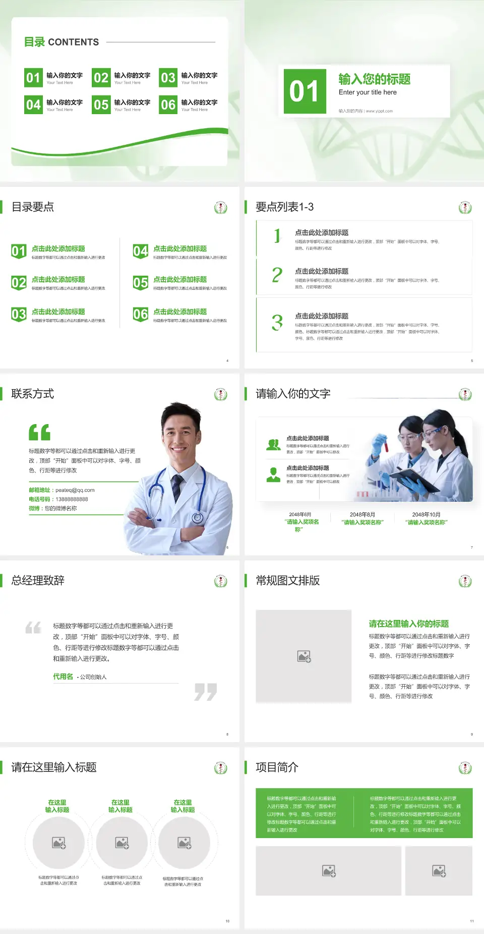 桐乡市中医医院项目申请与汇报PPT模板4:3格式幻灯片预览图2