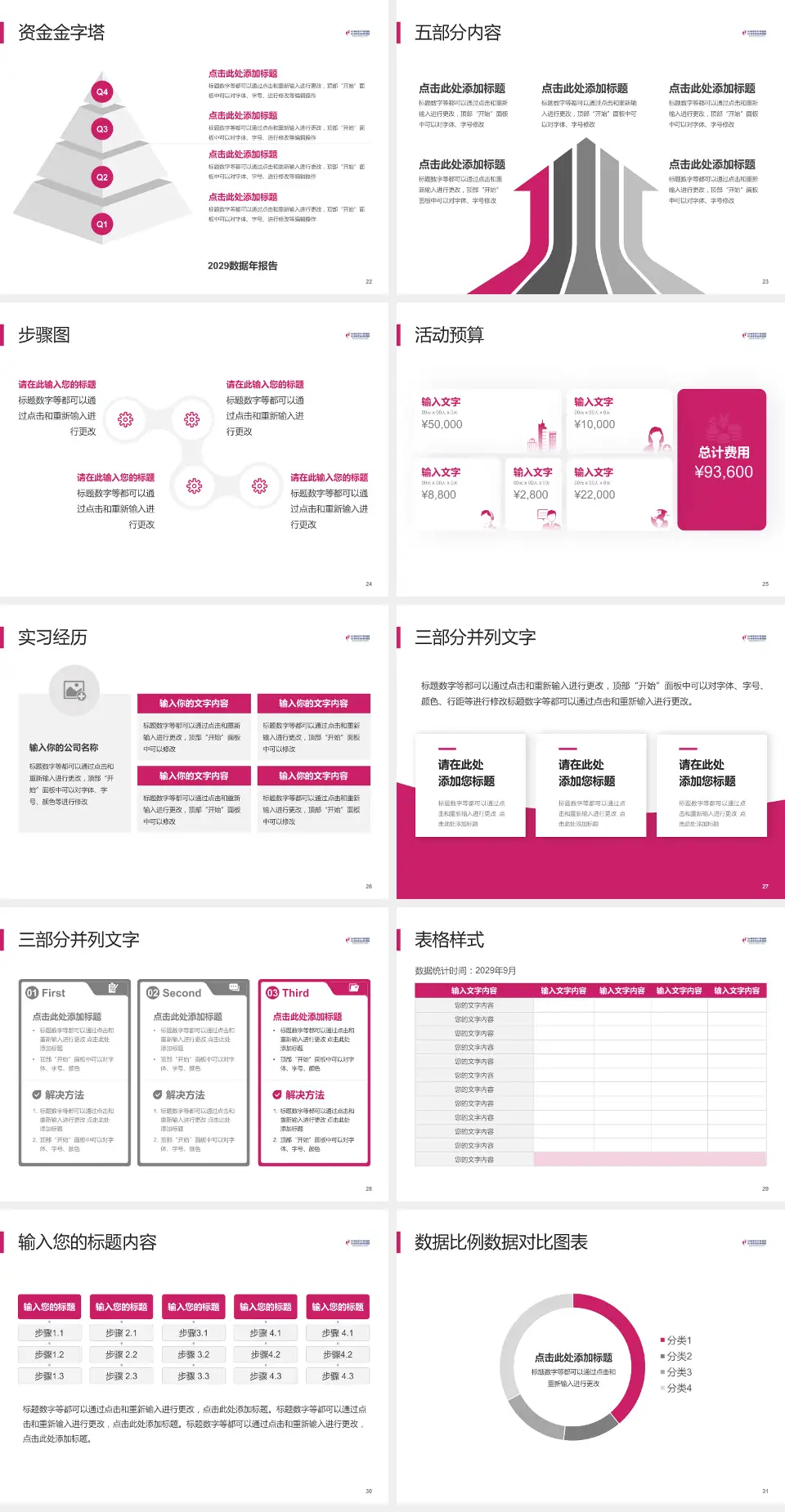 杭州市妇产科医院会议与研讨会PPT模板4:3格式幻灯片预览图4