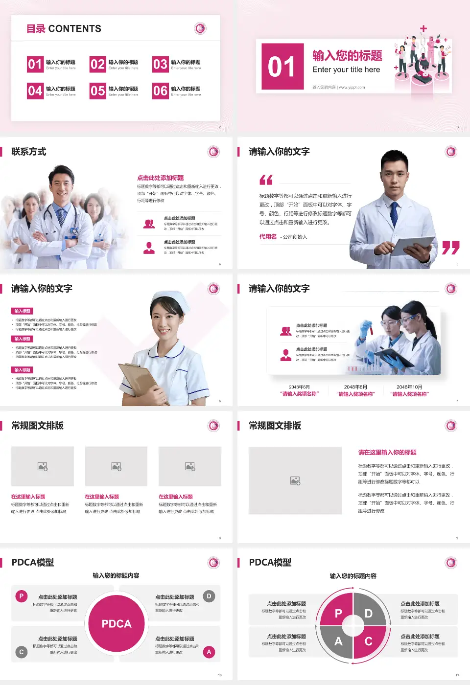 杭州市富阳区妇幼保健院品管圈PDCA演示专用PPT模板16:9格式幻灯片预览图2