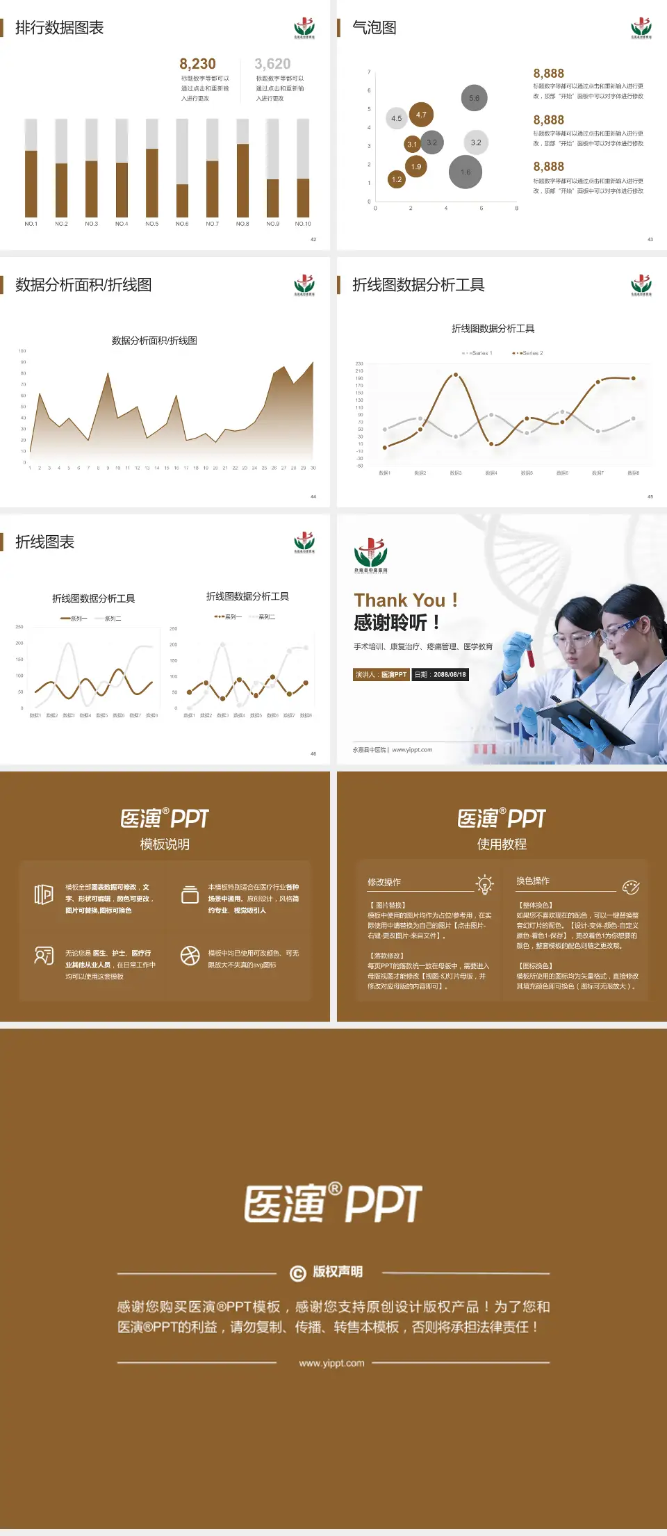 永嘉县中医院科研成果展示PPT模板4:3格式幻灯片预览图6