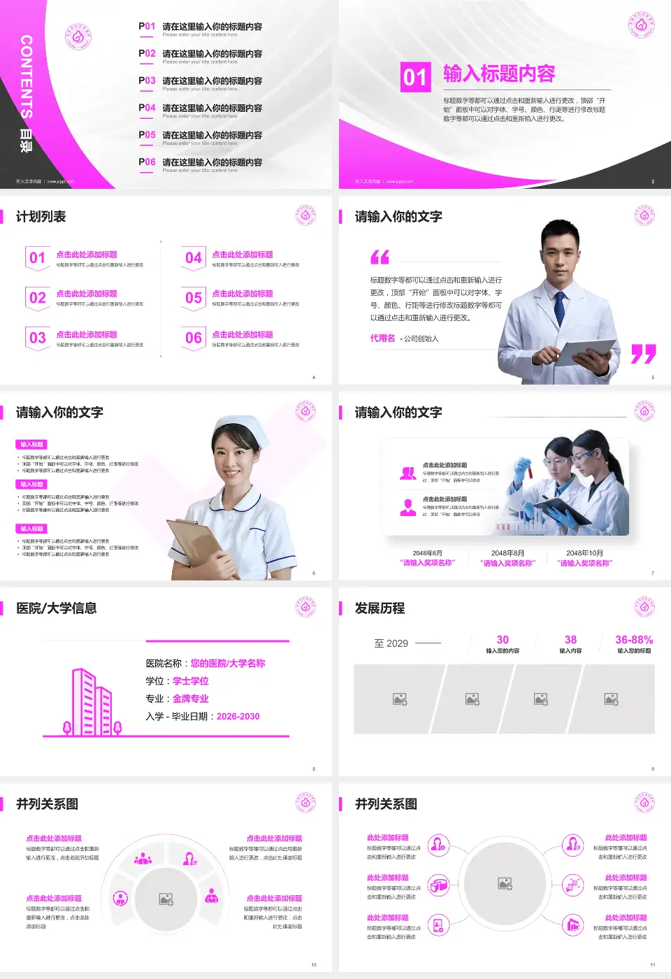 永康市妇幼保健院医疗行业比赛专用PPT模板16:9格式幻灯片预览图2