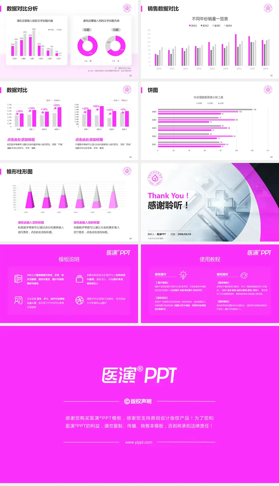 永康市妇幼保健院医疗行业比赛专用PPT模板16:9格式幻灯片预览图7