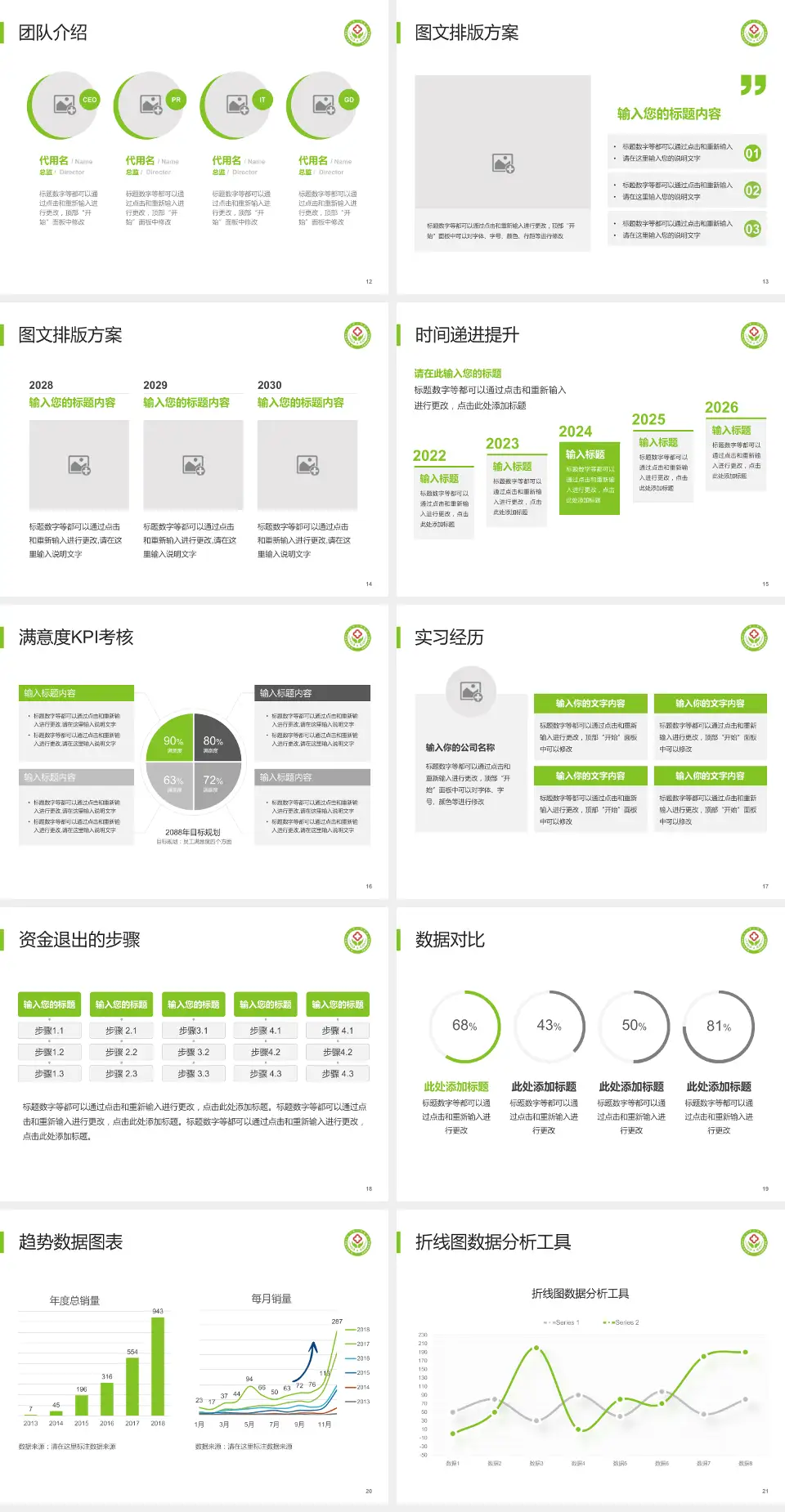 长宁县人民医院培训与教育PPT模板4:3格式幻灯片预览图3