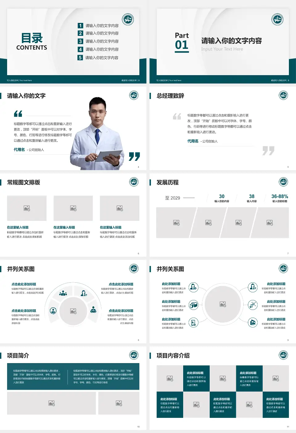 西南医科大学附属中医医院（水井沟院区）医院管理报告PPT模板16:9格式幻灯片预览图2