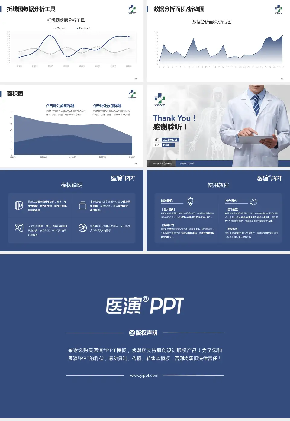 乐清市人民医院患者教育与指导PPT模板16:9格式幻灯片预览图7