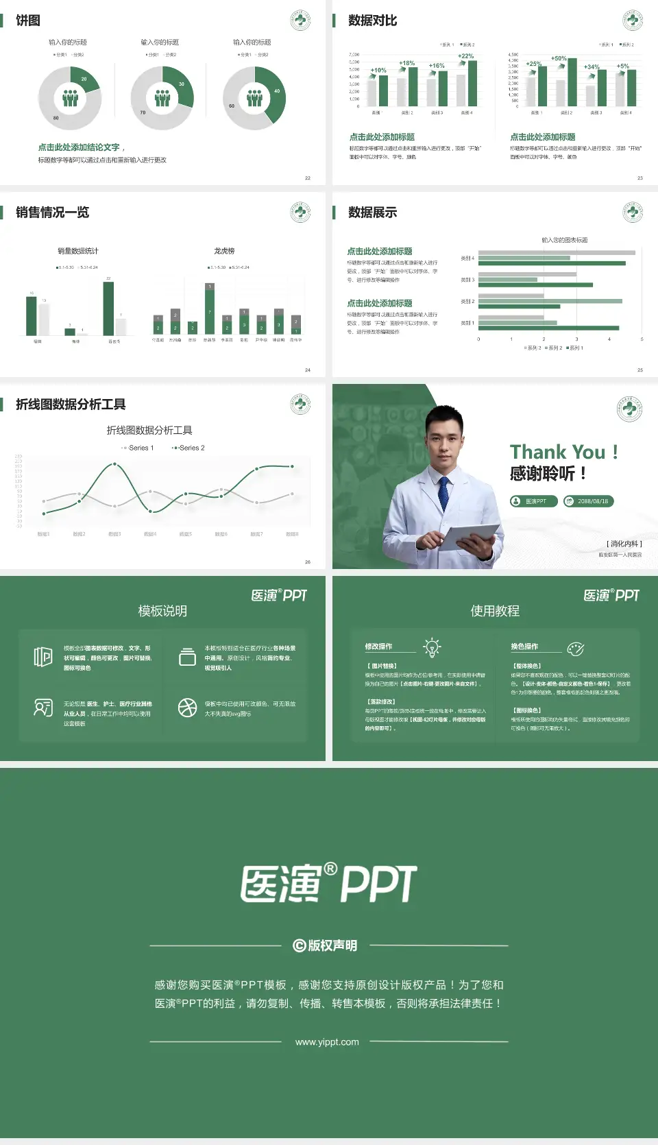 临安区第一人民医院病例分享与讨论PPT模板16:9格式幻灯片预览图4