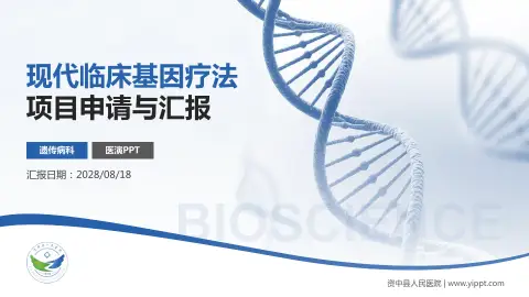 资中县人民医院项目申请与汇报PPT模板