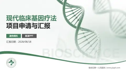 临安区第一人民医院项目申请与汇报PPT模板
