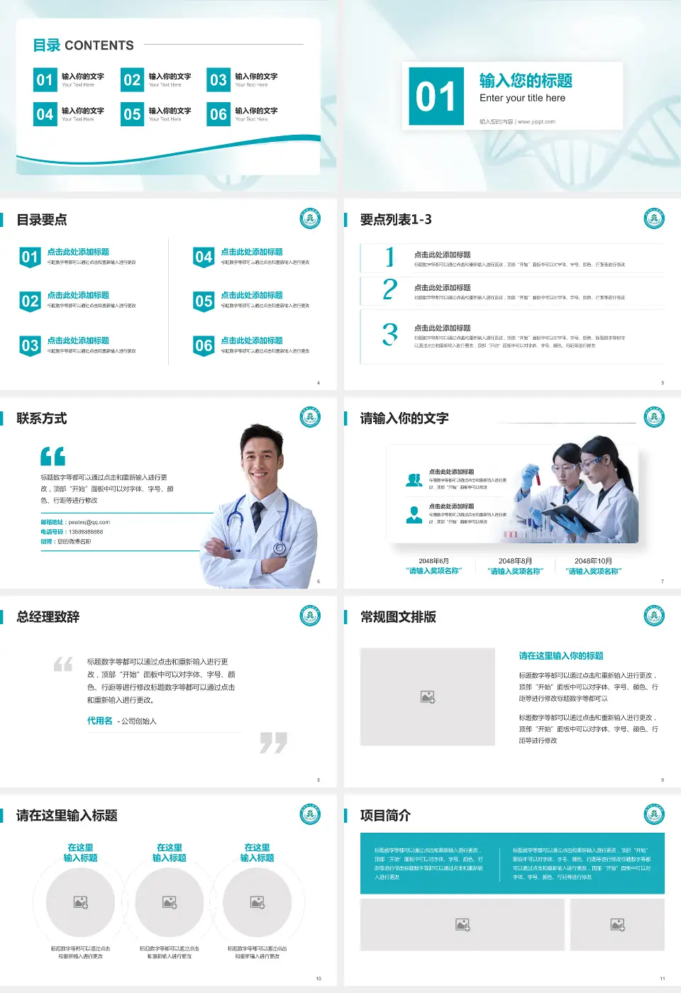 阆中市人民医院项目申请与汇报PPT模板16:9格式幻灯片预览图2