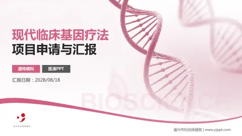 嘉兴市妇幼保健院项目申请与汇报PPT模板
