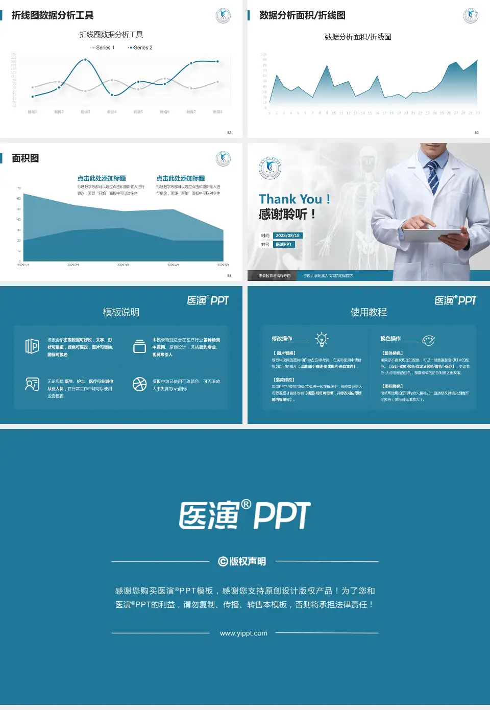 宁波大学附属人民医院明湖院区患者教育与指导PPT模板16:9格式幻灯片预览图7