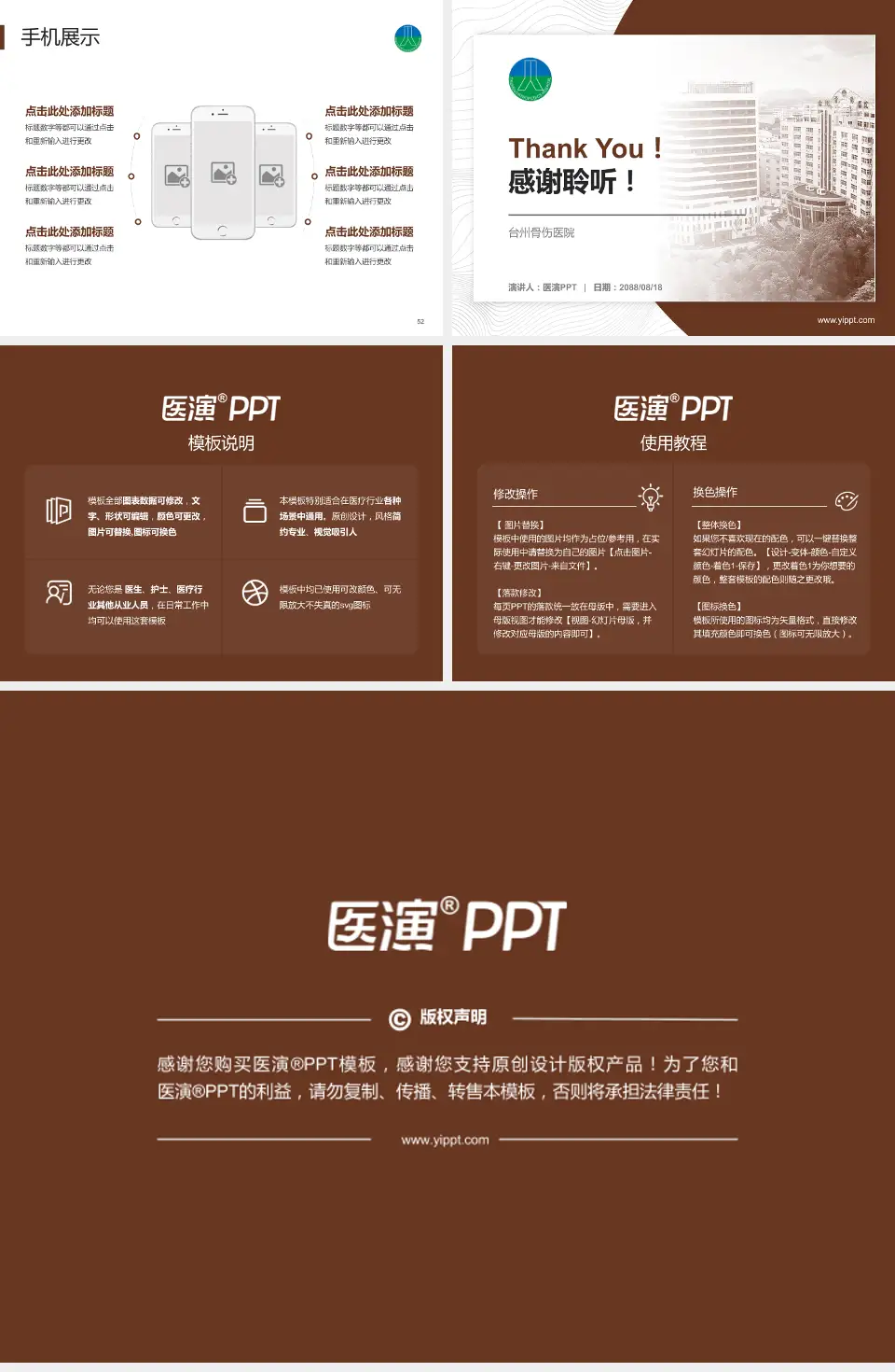 台州骨伤医院医院管理报告PPT模板4:3格式幻灯片预览图7