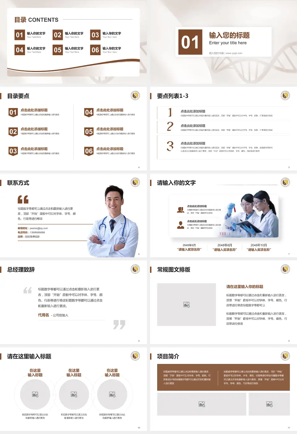 雅安市中医医院项目申请与汇报PPT模板16:9格式幻灯片预览图2