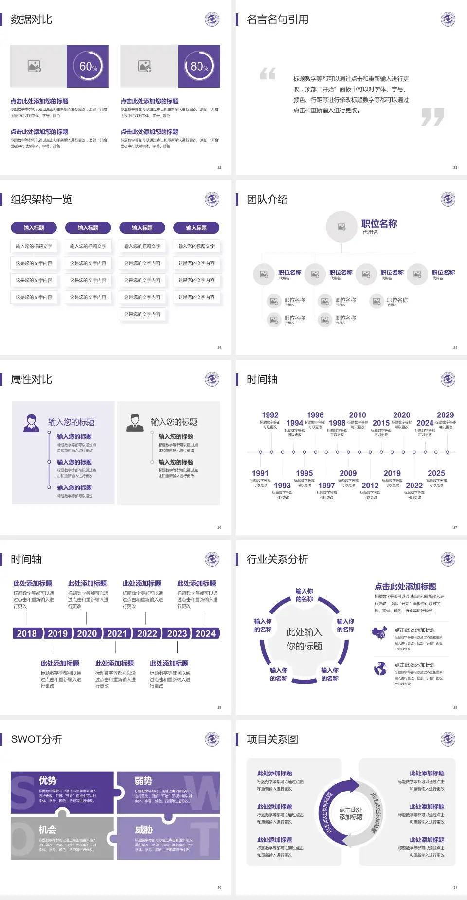 宁波大学医学院附属医院医院简介/日常通用PPT模板4:3格式幻灯片预览图4