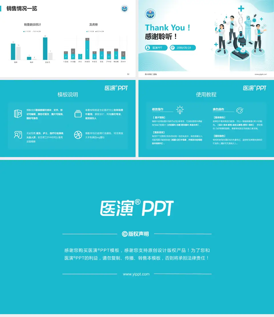 嘉兴市第二医院品管圈PDCA演示专用PPT模板16:9格式幻灯片预览图7