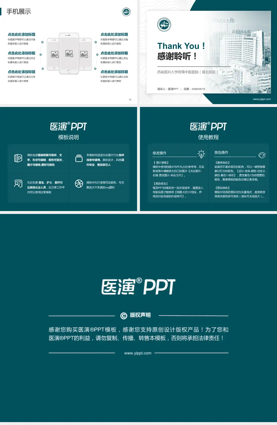 西南医科大学附属中医医院（城北院区）医院管理报告PPT模板4:3格式幻灯片预览图7