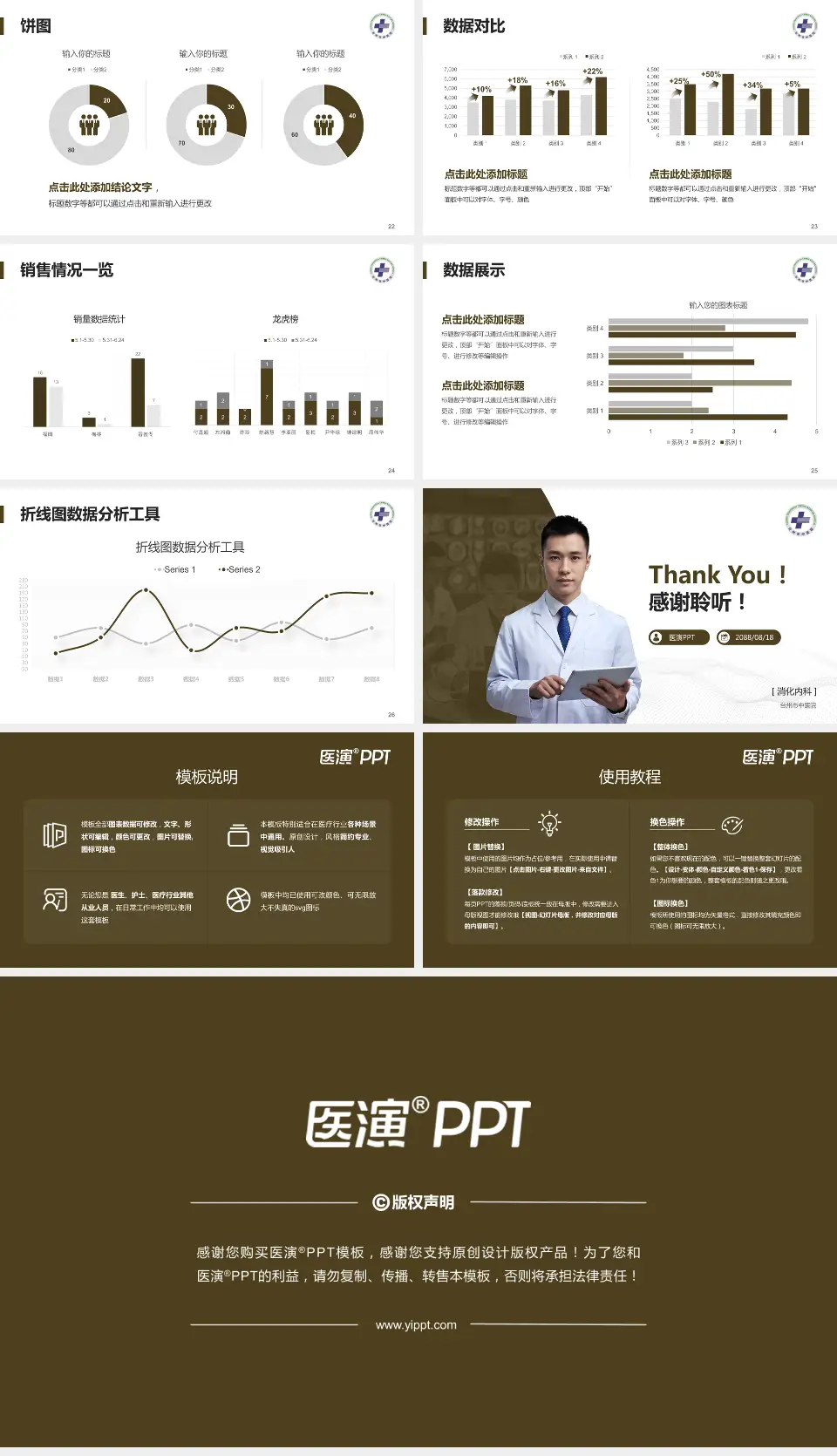 台州市中医院病例分享与讨论PPT模板16:9格式幻灯片预览图4