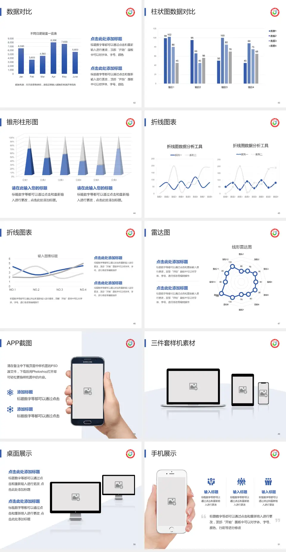 都江堰市医疗中心医院管理报告PPT模板4:3格式幻灯片预览图6