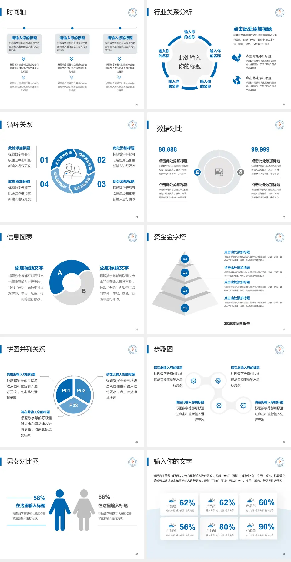 蓬溪县人民医院医院管理报告PPT模板4:3格式幻灯片预览图4